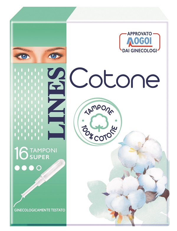 LINES COTONE TAMPONE SUPER 16 PEZZI - FarmaLucia