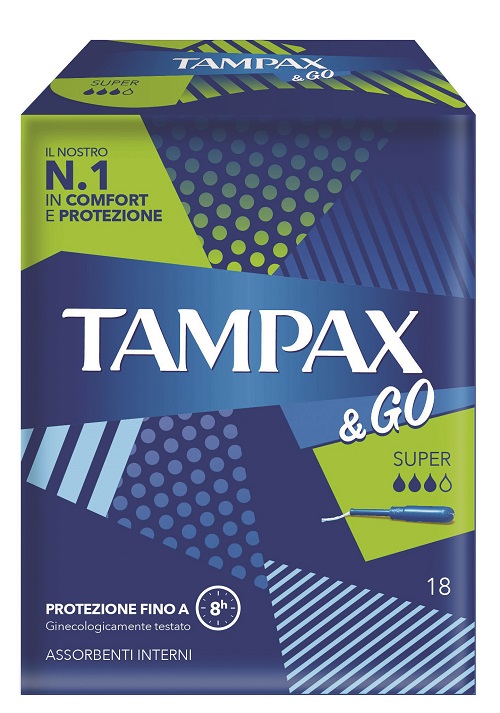 TAMPAX &GO SUPER 18 PEZZI - FarmaLucia