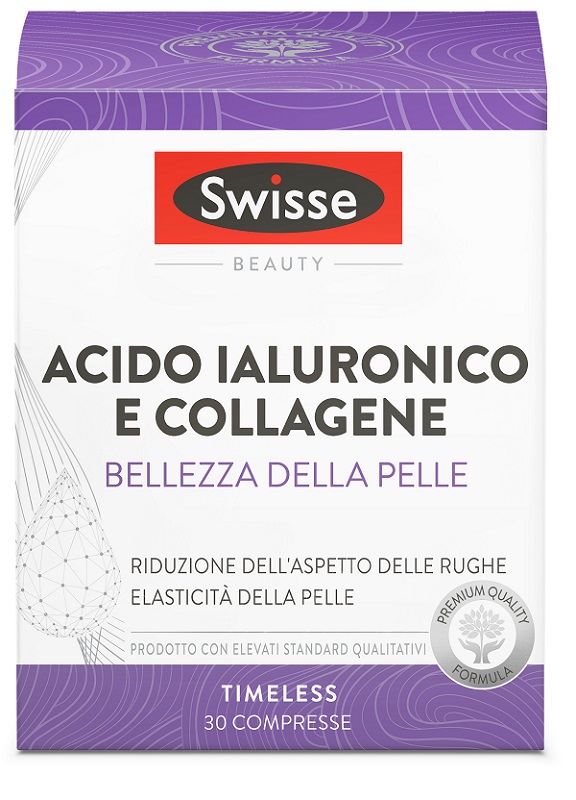 SWISSE ACIDO IALURONICO COLLAGENE BELLEZZA DELLA PELLE 30 COMPRESSE - FarmaLucia