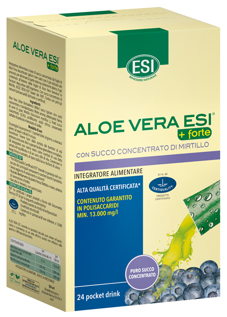 ESI ALOE VERA SUCCO + FORTE MIRTILLO 24 POCKET DRINK - FarmaLucia