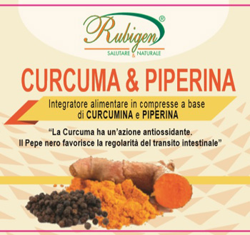 CURCUMA & PIPERINA RUBIGEN 120 COMPRESSE DA 500 MG - FarmaLucia