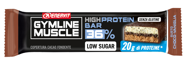 GYMLINE 20 G PROTEINBAR CHOCO/VANIGLIA 55 G - FarmaLucia