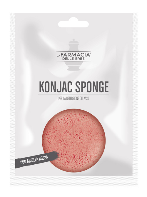 FDE KONJAC SPONGE ARGILLA ROSSA 1 PEZZO - FarmaLucia