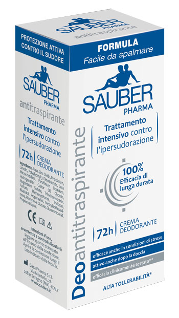 SAUBER DEOANTITRASPIRANTE 72H CREMA 30 ML - FarmaLucia