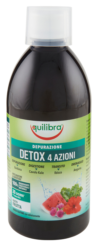 DETOX 4 AZIONI GUSTA FRUTTA 500 ML - FarmaLucia