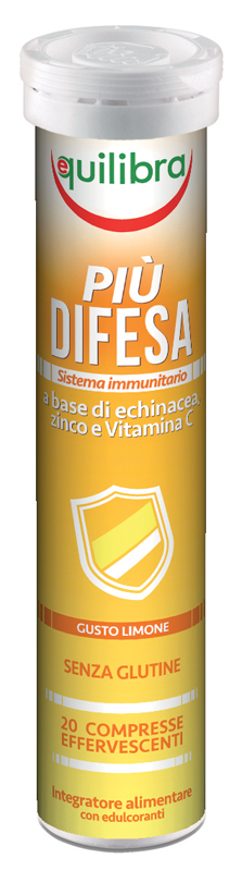 PIU' DIFESA GUSTO LIMONE 20 COMPRESSE EFFERVESCENTI - FarmaLucia
