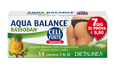 AQUA BALANCE RASSODAN CELL FORTE 7 DAYS 14 COMPRESSE DIETALINEA - FarmaLucia
