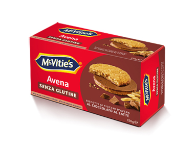 MC VITIE'S AVENA AL CIOCCOLATO AL LATTE SENZA GLUTINE 150 G - FarmaLucia