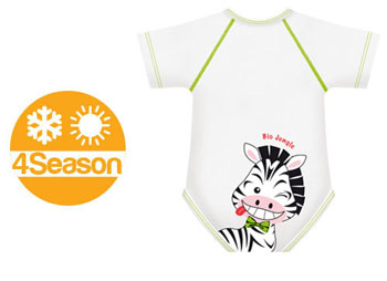 BODY 0/36M BIO COTTON 4SEASON ZEBRA - FarmaLucia