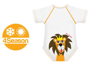 BODY 0/36M BIO COTTON 4SEASON LEONE - FarmaLucia