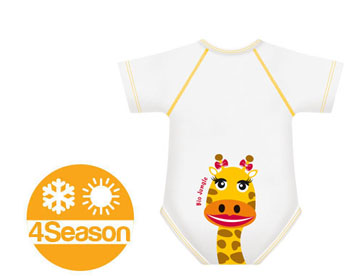 BODY 0/36M BIO COTTON 4SEASON GIRAFFA - FarmaLucia