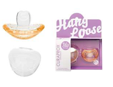 CURAPROX BABY SUCCHIETTO 2 PEZZI TG 0 COLORE ARANCIO + SCATOLA PER IGIENIZZAZIONE - FarmaLucia