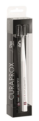 SPAZZOLINO CURAPROX WHITE IS BLACK WHITE/BLACK 2 PEZZI - FarmaLucia