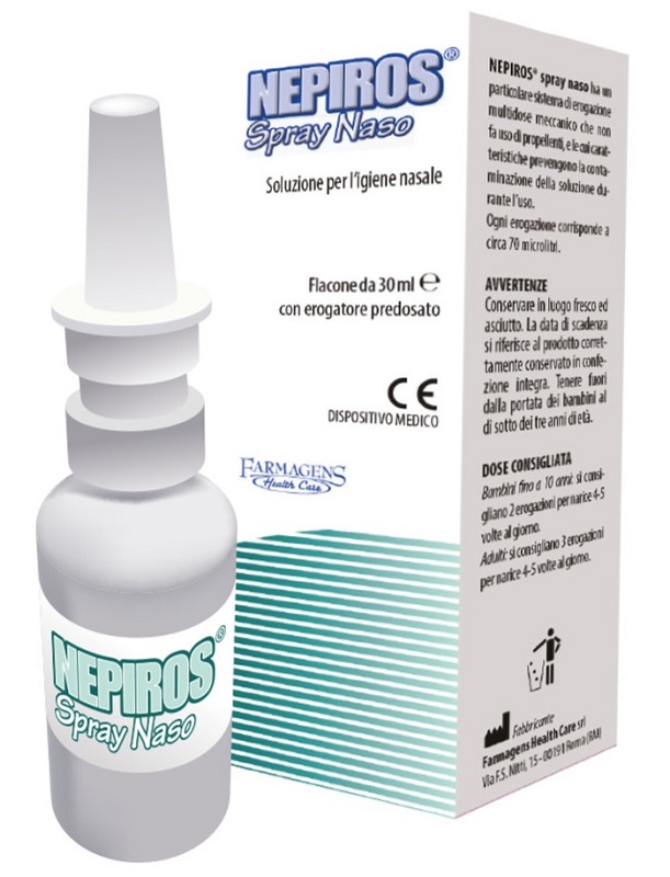 SOLUZIONE PER L'IGIENE NASALE SPRAY NEPIROS 30 ML - FarmaLucia