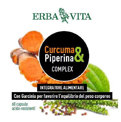 CURCUMA&PIPERINA COMPLEX 60 CAPSULE - FarmaLucia