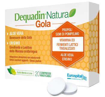 DEQUADIN NATURA GOLA 20 COMPRESSE - FarmaLucia