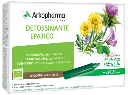 ARKOFLUIDI DETOSSINANTE EPATICO 20 FIALE - FarmaLucia