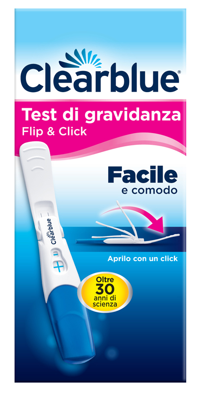 TEST DI GRAVIDANZA CLEARBLUE FLIP & CLICK 1 PEZZO - FarmaLucia