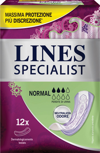 LINES SPECIALIST PANNOLONE NORMAL FARMA 12 PEZZI - FarmaLucia