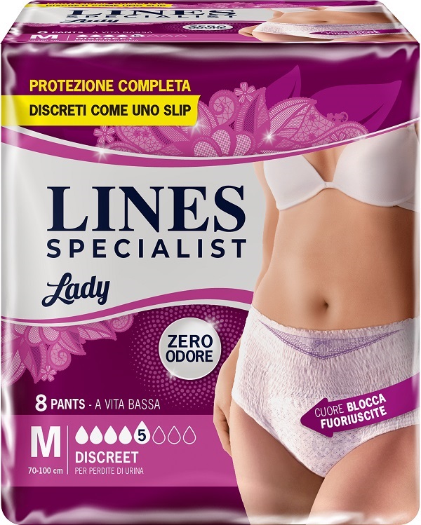 LINES SPECIALIST PANTS DISCREET M FARMA 8 PEZZI - FarmaLucia