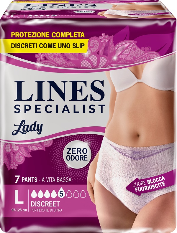 LINES SPECIALIST PANTS DISCREET L FARMA 7 PEZZI - FarmaLucia