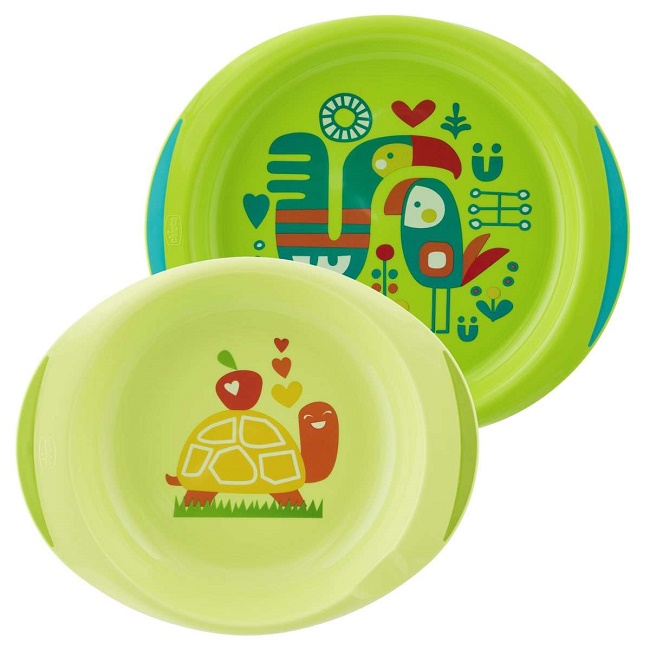 CHICCO PIATTO FONDO E PIANO 12M+ VERDE - FarmaLucia