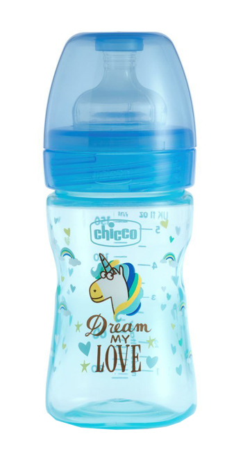 CHICCO BIBERON WB FANTASTIC LOVE SILICONE 150 ML - FarmaLucia