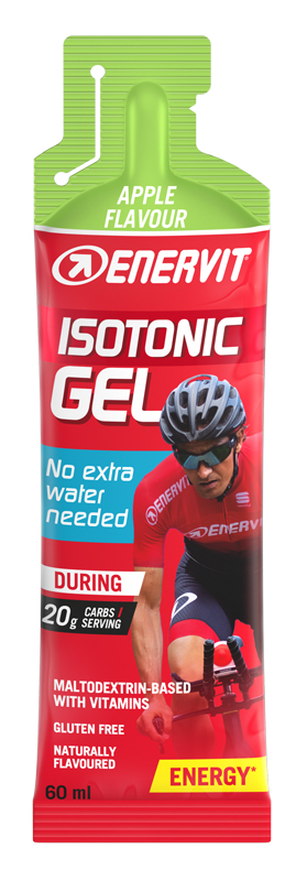 ENERVIT SPORT ISOTONICGEL APPLE 60 ML - FarmaLucia