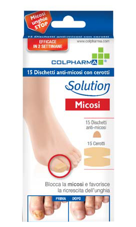 DISCHETTO ANTIMICOSI CON CEROTTO COLPHARMA 15 PEZZI - FarmaLucia