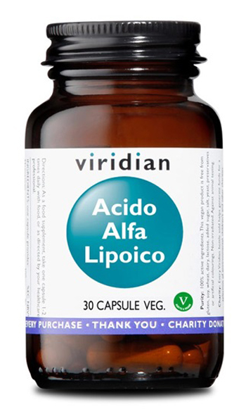 VIRIDIAN ACIDO ALFA LIPOICO 30 CAPSULE VEGETALI - FarmaLucia
