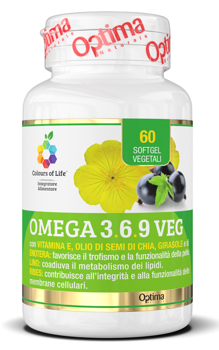 COLOURS OF LIFE OMEGA 3-6-9 VEG 60 SOFT GEL - FarmaLucia