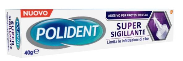 POLIDENT SUPER TENUTA+SIGILLANTE ADESIVO PROTESI DENTALE 40 G - FarmaLucia
