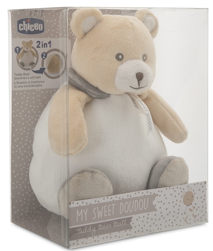 CHICCO MY SWEET DOUDOU TEDDY BEAR BALL 0M+ - FarmaLucia