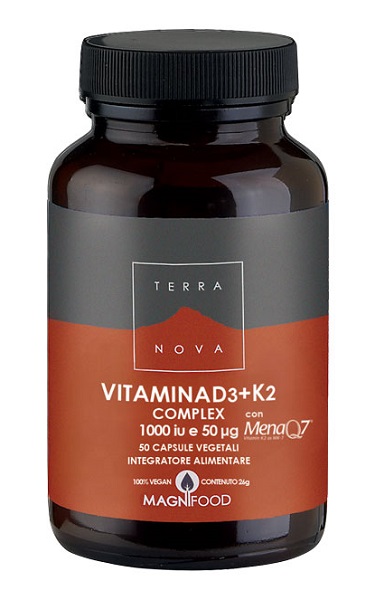TERRANOVA VITAMINA D3 + K2 50 CAPSULE - FarmaLucia