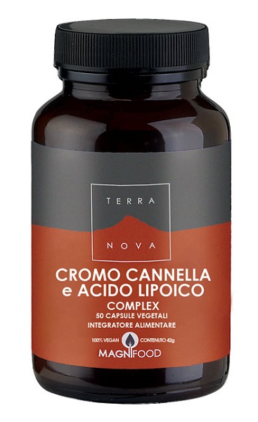 TERRANOVA CROMO/CANNELLA/ACIDO LIPOICO COMPLEX 50 CAPSULE - FarmaLucia
