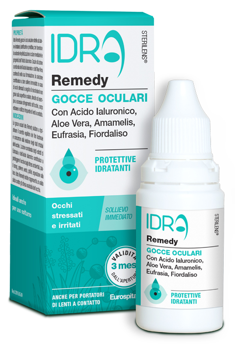 GOCCE OCULARI PROTETTIVE IDRATANTI STERILENS IDRA REMEDY CON ACIDO IALURONICO E ALOE VERA 10 ML - FarmaLucia