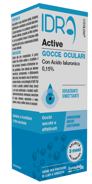 GOCCE OCULARI STERILENS IDRA ACTIVE 10 ML CON ACIDO IALURONICO 0,15% - FarmaLucia