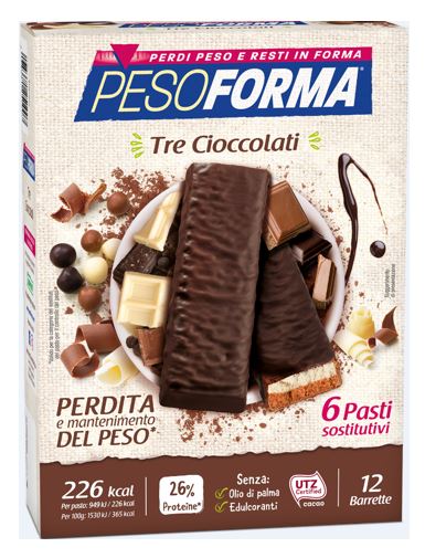 PESOFORMA BARR 3 CIOCCOLATI 372 G - FarmaLucia