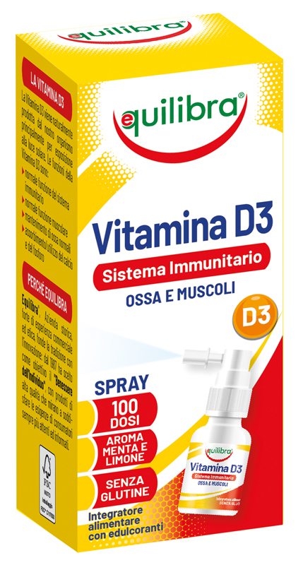 VITAMINA D3 SISTEMA IMMUNITARIO OSSA E MUSCOLI 13 ML - FarmaLucia