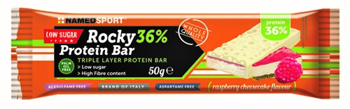 ROCKY 36% PROTEIN BAR RASPBERRY CHEESECAKE BARRETTA 50 G - FarmaLucia