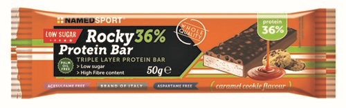 ROCKY 36% PROTEIN BAR CARAMEL COOKIE BARRETTA 50 G - FarmaLucia
