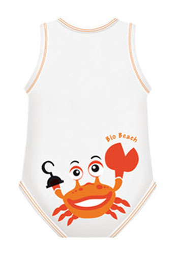BODY 0/36M BIO COTTON SUMMER BEACH GRANCHIO - FarmaLucia