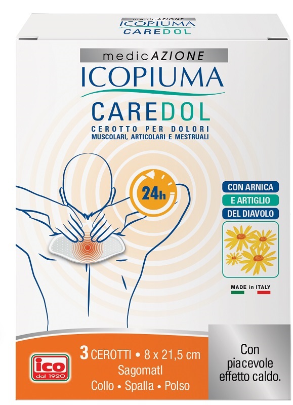 ICOPIUMA CAREDOL CEROTTO DOL COLLO-SPALLA-POLSO 3 PEZZI - FarmaLucia