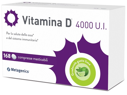 VITAMINA D 4000UI 168 COMPRESSE MASTICABILI - FarmaLucia