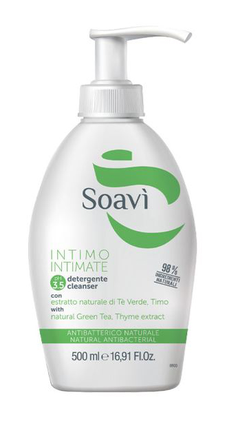 SOAVI INTIMO ANTIBATTERICO PH3,5 FLACONE CON DISPENSER 500 ML - FarmaLucia