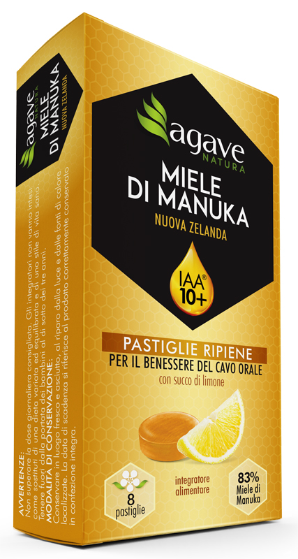 AGAVE NATURA MANUKA IAA 10+ E LIMONE 8 PASTIGLIE 20 G - FarmaLucia