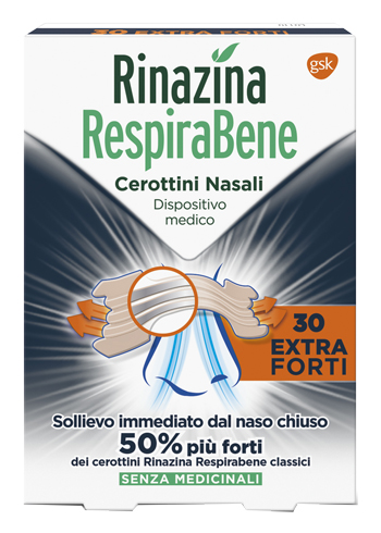 RINAZINA RESPIRABENE CEROTTINO EXTRA FORTE 30 PEZZI - FarmaLucia