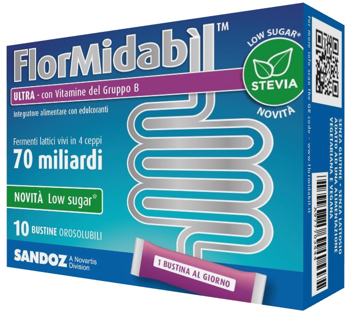 FLORMIDABIL ULTRA 10 BUSTINE CON STEVIA - FarmaLucia