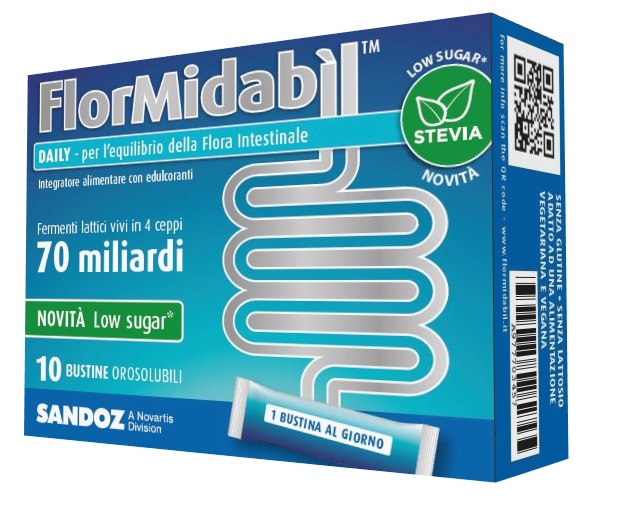 FLORMIDABIL DAILY 10 BUSTINE CON STEVIA - FarmaLucia