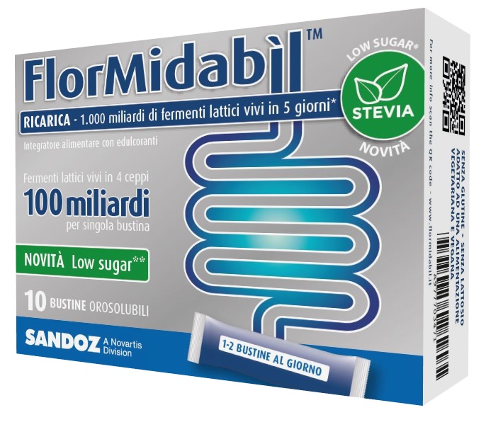 FLORMIDABIL RICARICA 10 BUSTINE CON STEVIA - FarmaLucia